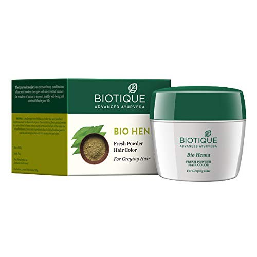 Biotique Bio Henna Fresh Powder Hair Colour for Dark Hair 90 GM